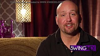 Mature swingers arrive at swing house