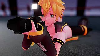 Chieri and Mememe perform a strip dance