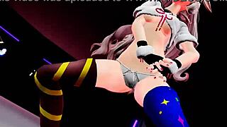 Chieri and Mememe perform a strip dance