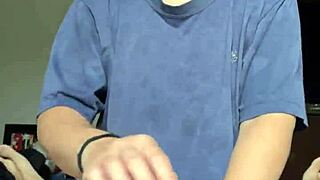 Delicious cock sucked deepthroat with drooling mouth and handjob