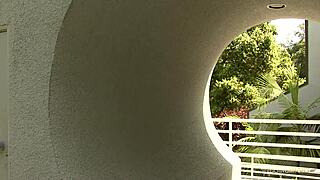 He ensured the brunette's booty was oiled before the creampie