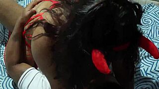 A Horny Devil Hunts My Cock Part 2 - Can She Handle It?