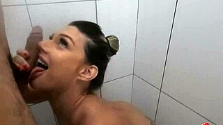 Hey, enjoy this sensual bath blowjob with a brazilian brunette and big ass amateurs