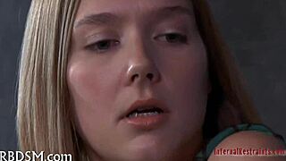 Wild binding of babe's sexy jugs