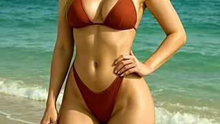 Blonde Fucks Hard On Beach!