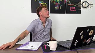 Horny petite 18+ secretary lorena doll fucks her boss hard in the office.