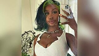 Wow, SZA tribute with intense jerk off action!