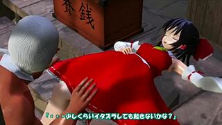 Reimu Hakurei, want to see her big tits compilation?