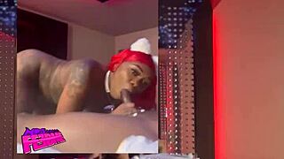 Who Eats Creampie In Redhead Threesome?