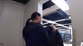 Exceptional czech teen 18+ie gets seduced in the shopping centre and drilled in pov