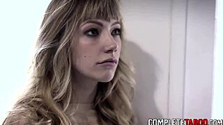 horny teen 18+ager gets jizzed over by monster cock in taboo fetish scene