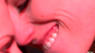 Stunning lesbian blonde comforts sex depraved stunner with pussy licking in parking lot