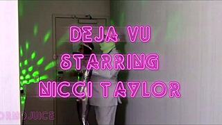 Disco dancing alien meets Nicci Taylor for interracial fun.
