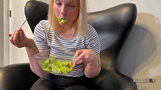 Julia's First Anal Rimming in Real Porno 70!