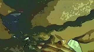 Wet Ebony Pussy Gets Dildo And Tongue Tag Team