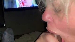 she casually sucks on that big black cock