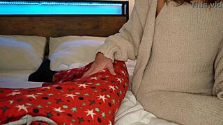 sexy asian step-mom christy love catches you watching porn in the bedroom