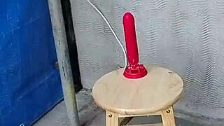 Riding Her Mission Vibe And Squirting In The Garden