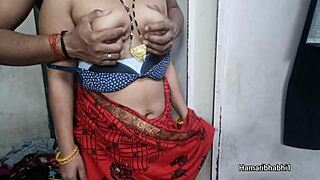 Desi bhabhi in saree shares traditional indian stories