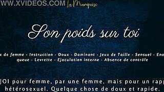 i feel the weight on me, french audio porn for women, softcore solo