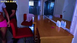 Teen rides old man's huge cock in doggystyle humiliation for cuckold