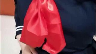 Look at this cute latina babe flashing her small tits?