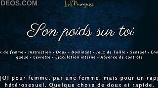 i feel the weight on me, french audio porn for women, softcore solo