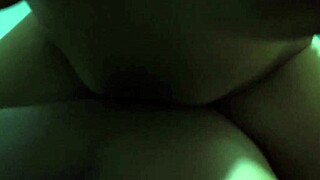 She moans while riding my cock with her big natural tits bouncing