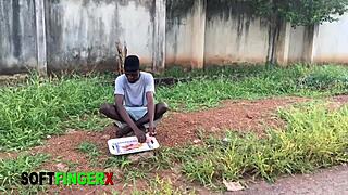 Ebony babe begs for big cock in cowgirl 😍