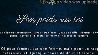 i feel the weight on me, french audio porn for women, softcore solo