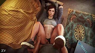 Ellie from The Last of Us gets fucked in super hot action