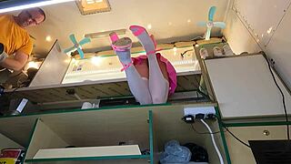 Damn! Sexy 18 YO Chick Caught on Hidden Cam Upskirt at Work