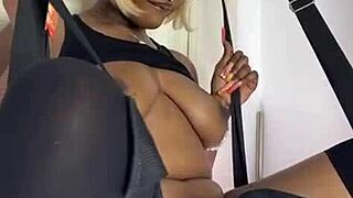 mistress rides her slave's face in pov. he obeys every command in bdsm scene.