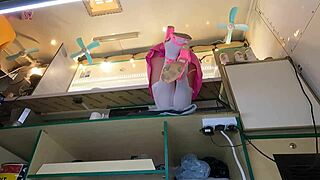 Damn! Sexy 18 YO Chick Caught on Hidden Cam Upskirt at Work