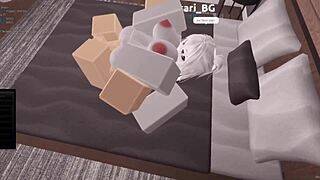 I fuck a virgin fan in Roblox and cum inside her multiple times