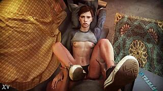 Ellie from The Last of Us gets fucked in super hot action