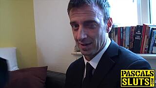 Delectable british milf gives blowjob then rough anal to maledom