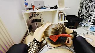 HOLY! Porn Teacher Gives Sloppy Blowjob And Rough Fuck For Cum!