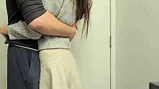 Petite Girl Moans in Toilet Under Tight Miniskirt. What’s Happening in That Bathroom?