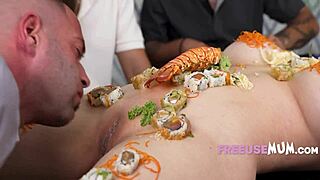 This Asian chef is serving herself as dessert, so hot