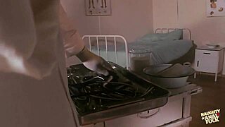 Is this nurse craving hard anal in the doctor's office?