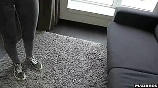 A friend caught us with a beautiful girl and even participates