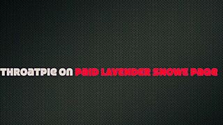 Curvy Goth's Huge Lips Gag Loud on Pulsing Cum