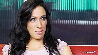 I watch these big tits milfs in lingerie having a rough threesome with dildos.