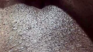 Ebony amateur does homemade solo session with toys