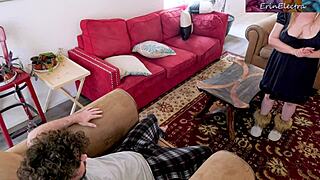 Holy shit, religious stepmom takes son's cock in anal!