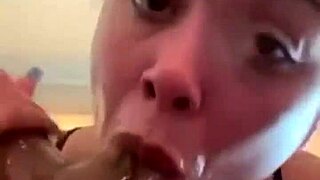 sloppy head with big tits and monster cock in homemade amateur scene