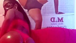 sensualizing for my fans with ebony teen 18+ moves