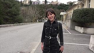 Mania, the pretty brunette dental assistant, bends over for doggystyle in Ventabren 13