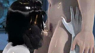 elizabeth's titjob and deepthroat adventures
